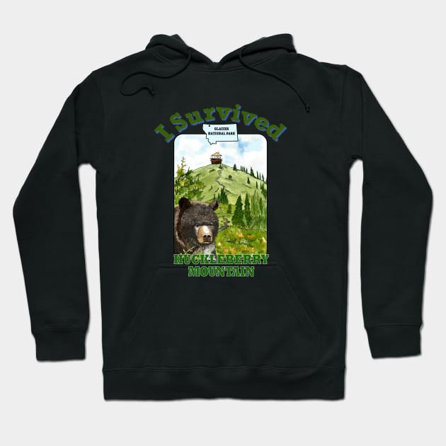 I Survived Huckleberry Mountain, Montana Hoodie by MMcBuck